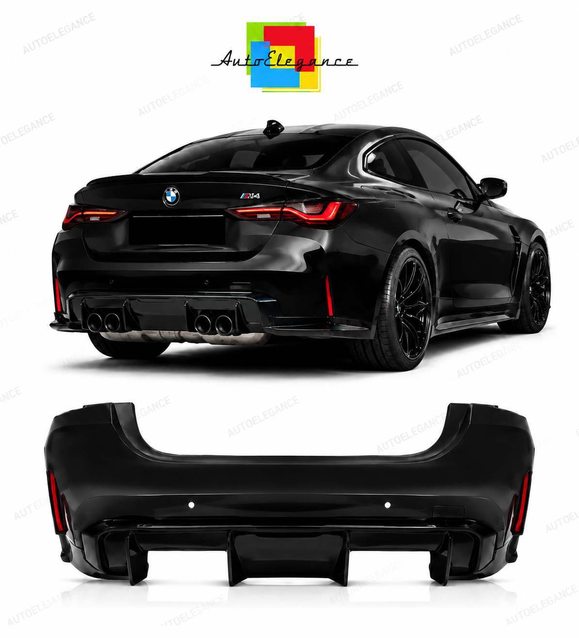 💕PARAURTI POSTERIORE BMW G22 20-24 LOOK M4💕