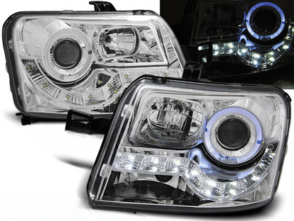 FARI ADATTI COMPATIBILI PER FIAT PANDA 03-12 DAYLIGHT CHROME