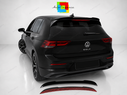 👉Estensione Spoiler Tetto Nero Lucido per VW Golf MK8 Standard / R-Line / GTE👈