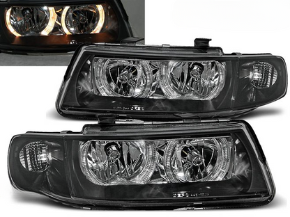 💫ART.6123 FARI OCCHI D'ANGELO NERI per SEAT LEON / TOLEDO 04.99-08.04💫