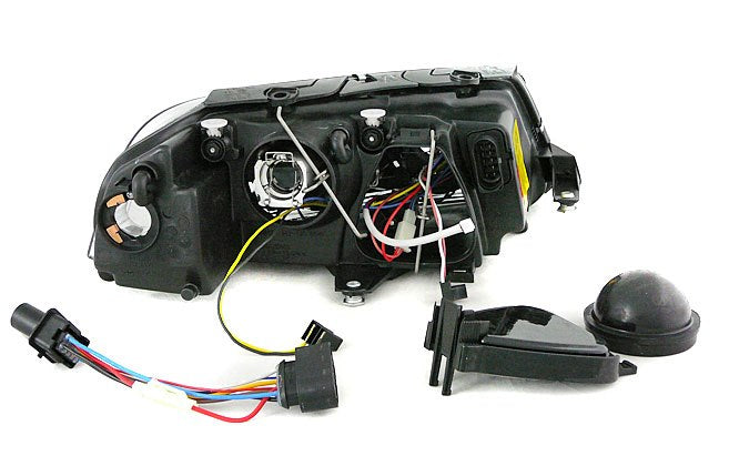 💫ART.6347 FARI 'OCCHI D'ANGELO' NERI per VW PASSAT 3BG B5 FL 2000-2005💫
