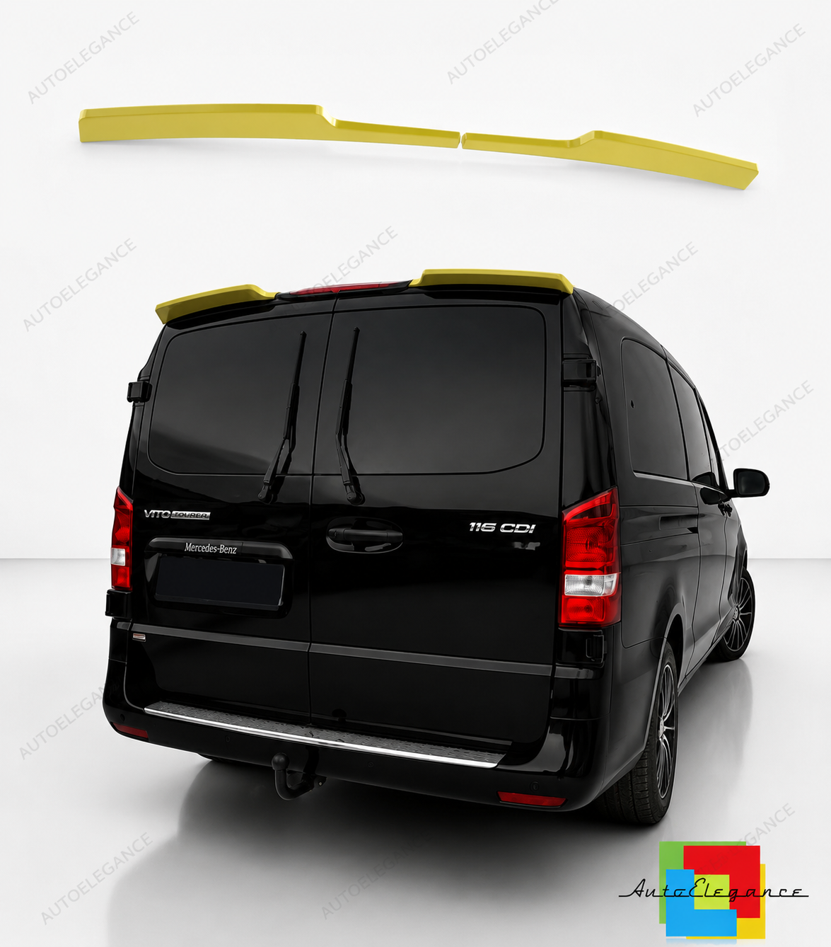 👉Spoiler Tetto Posteriore per Mercedes Vito W447 (2014+)  PU Non Verniciato👈