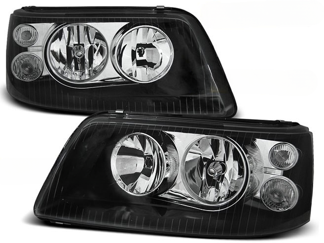💫ART.6180 FARI ANTERIORI NERI per VW T5 2003-2009💫