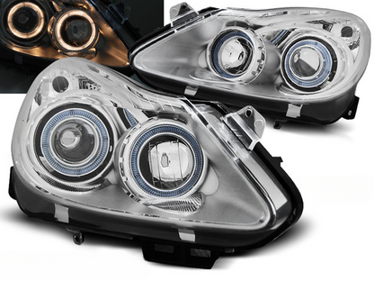 ANGEL EYES BLACK HEADLIGHTS SUITABLE FOR OPEL CORSA D 04.06-11 