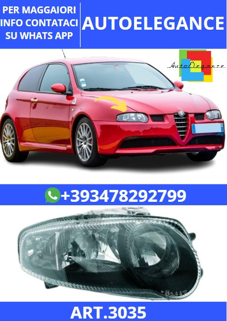 💫ART.3035 Fari Anteriori 01-04 H7/H7/H1 Alfa Romeo 2004💫