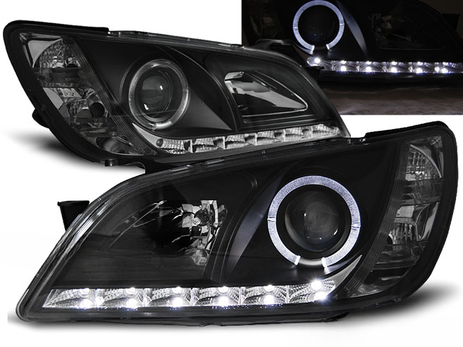 FARI ADATTI PER LEXUS IS 01-05 NERO LUCE DIURNA