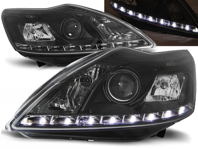FARI ADATTI PER FORD FOCUS II 02.08-10 NERO DAYLIGHT