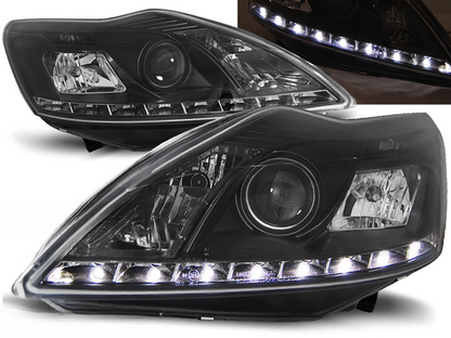 FARI ADATTI PER FORD FOCUS II 02.08-10 NERO DAYLIGHT