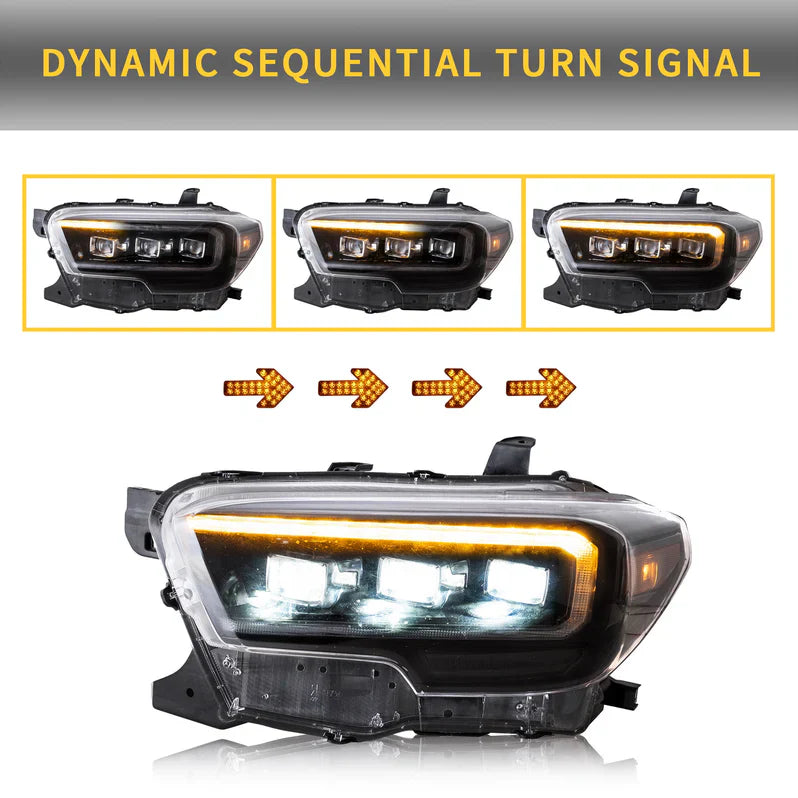 Fari a proiettore a matrice LED per Toyota Tacoma N300 2015-2023