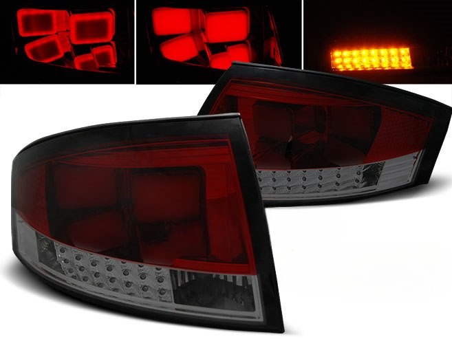 💫ART.6170 Fanali posteriori LED rosso fume adatti per Audi TT 8N 1999–2006💫