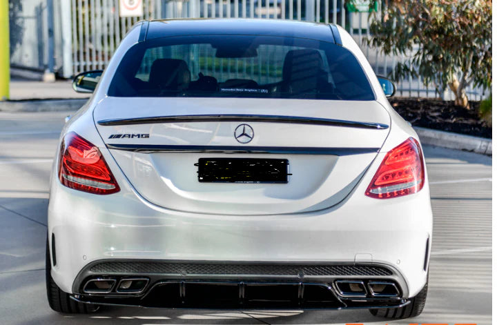 💫ART.6684 TERMINALI DI SCARICO Cromati C63 AMG Look per Classe C / GLC 💫