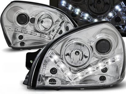 FARI ADATTI PER HYUNDAI TUCSON 07.04-10 LUCE DIURNA CROMATO