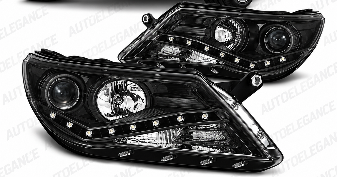 ART.10871 FARI ANTERIORI ADATTO PER VW TIGUAN 10.07-11 NERO