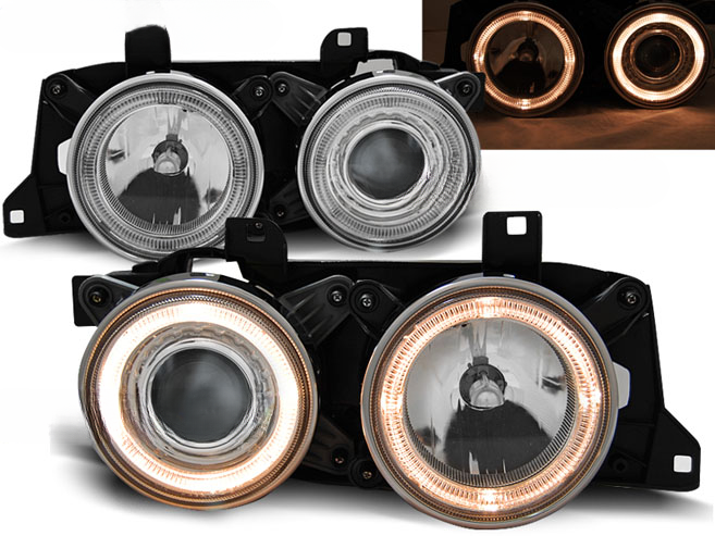 ANGEL EYES CHROME HEADLIGHTS for BMW E32/E34 