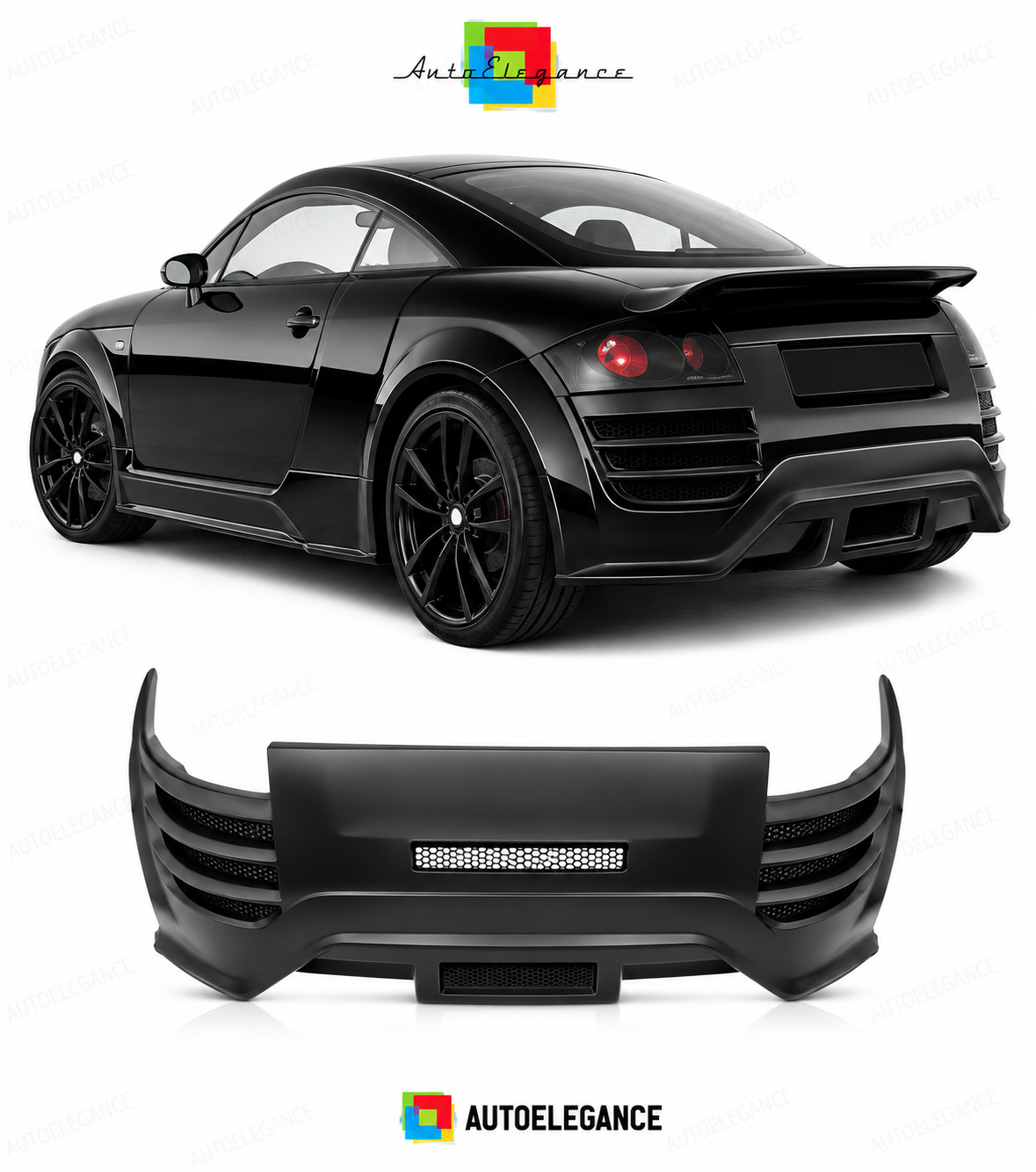💕PARAURTI POSTERIORE PER AUDI TT 8N 98-05 LOOK R8💕