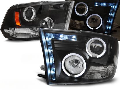 FARI ADATTI COMPATIBILI PER DODGE RAM 09-18 ANGEL EYES NERO