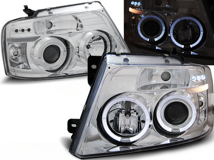 FARI ANGEL EYES CROMATI ADATTI PER FORD F150 MK11 04-08