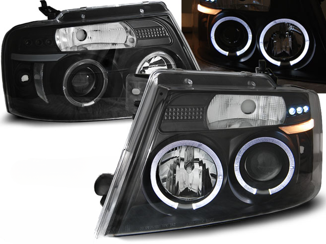FARI ANGEL EYES NERO ADATTI COMPATIBILI PER FORD F150 MK 11 04-08