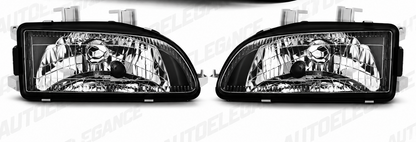 ART.11105 FARI ANTERIORI ADATTO PER HONDA CIVIC 09.91-08.95 2D/3D NERO