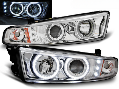 FARI ADATTI PER MITSUBISHI GALANT 8 (EA0) 96-06 ANGEL EYES  CROMATI CCFL