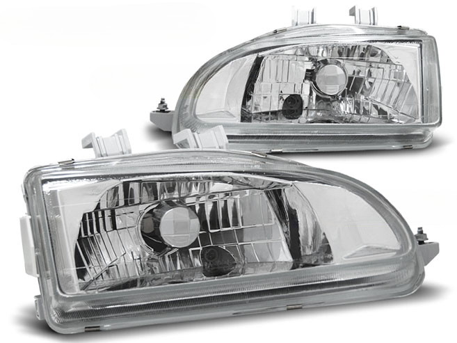FARI CROMATI ADATTI PER HONDA CIVIC 09.91-08.95 2D/3D