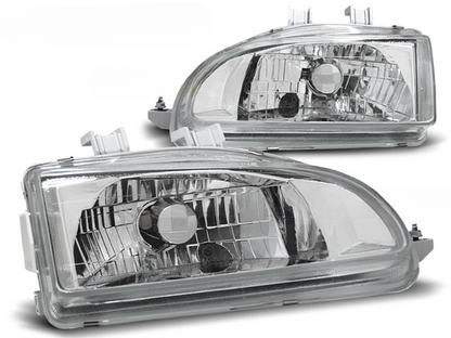 FARI CROMATI ADATTI PER HONDA CIVIC 09.91-08.95 2D/3D