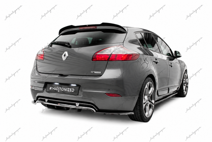 🔥ART.9836 SPLITTER POSTERIORE (CON BARRE VERTICALI) PER RENAULT MEGANE GT MK3🔥