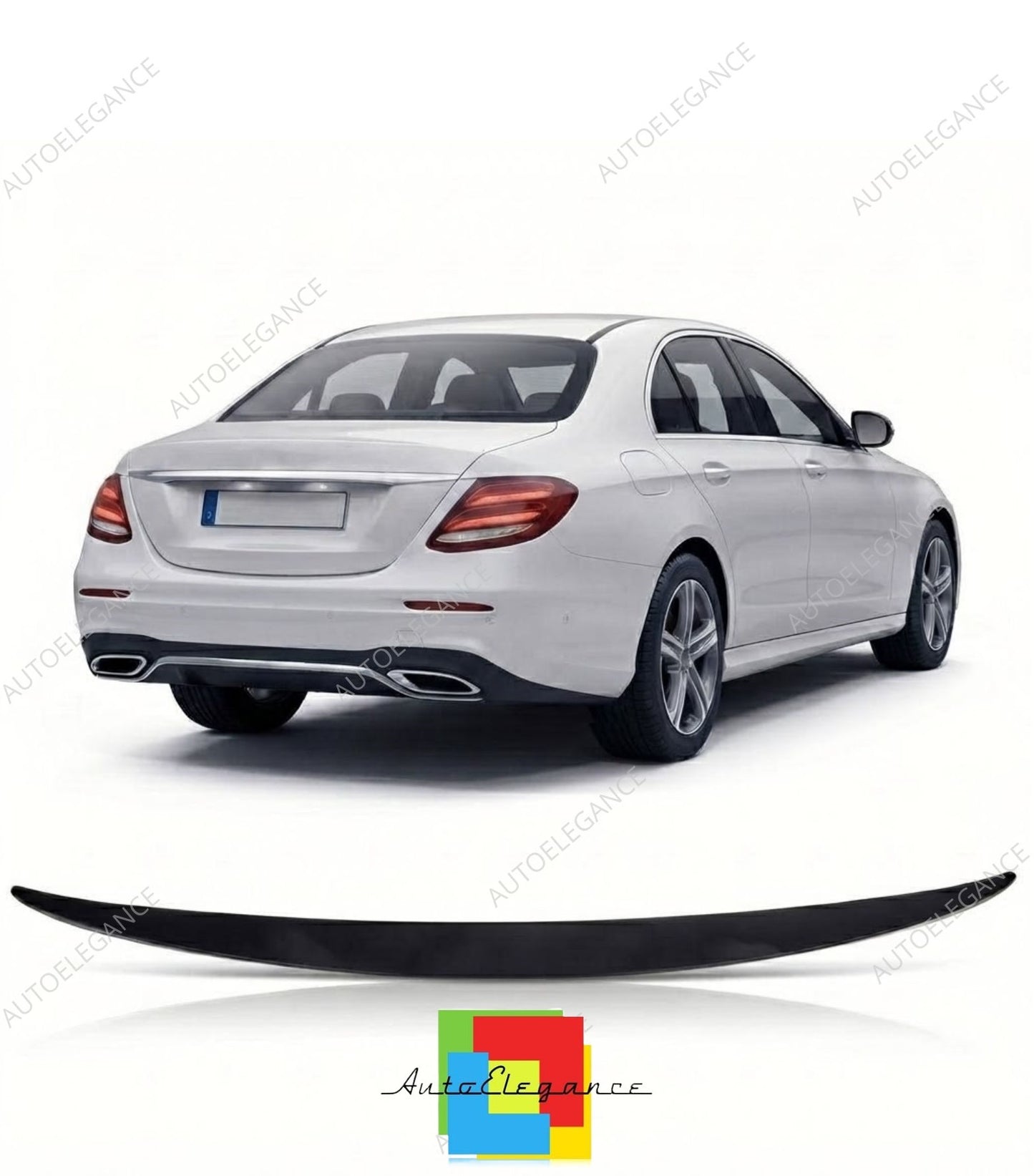 👉Spoiler per bagagliaio nero lucido adatto per Mercedes Classe E W213 16-23👈
