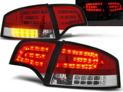 💫ART.6062 Fanali posteriori LED rosso/bianco adatti per Audi A4 B7 Berlina 11.2004–03.2008💫