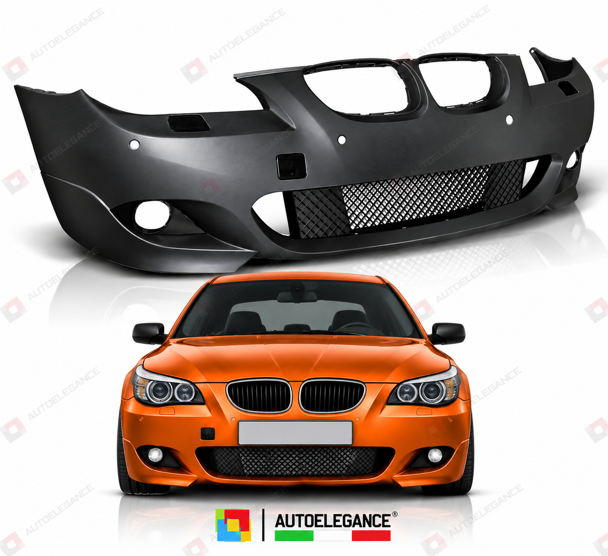 PARAURTI ANTERIORE SPORT PDC adatto per BMW E60/61 03-07 LOOK M5