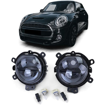 Pair of Daytime Running Lights + Black Position Lights for Mini F54 F55 F56 F57 14-21