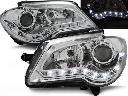 FARI ANTERIORI DAYLIGHT CHROME per VW TOURAN 06-10