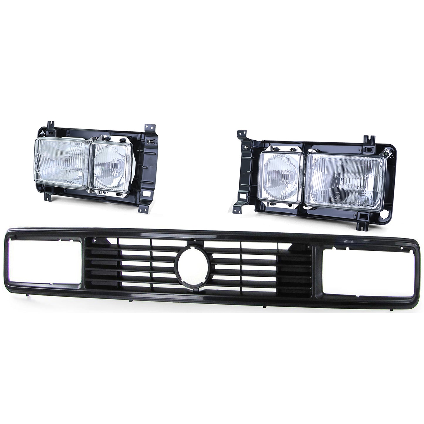 🌟BODYKIT Square headlights right left with grille Suitable for VW T3 79-92🌟