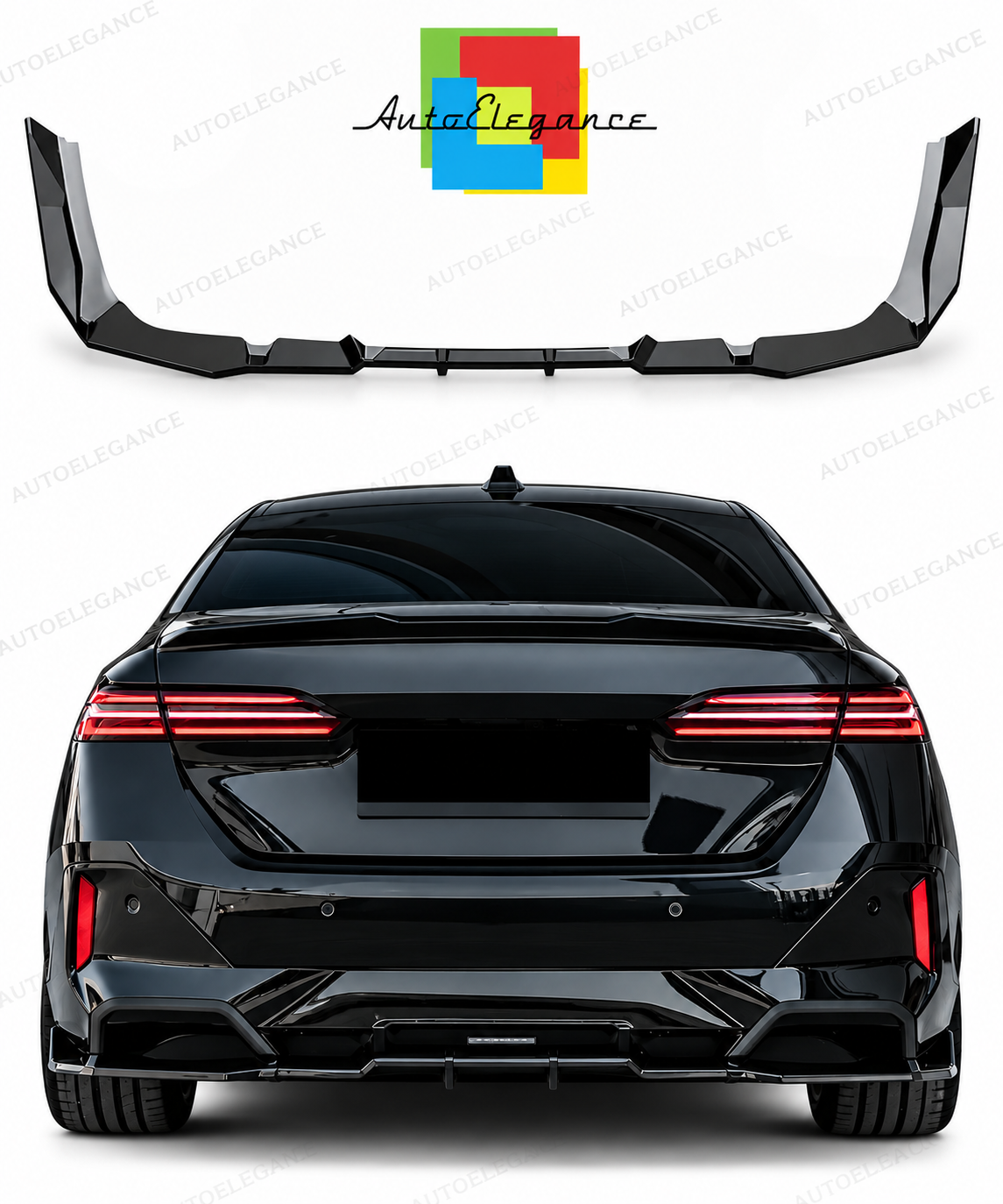 👉Splitter centrale posteriore per BMW Serie 5 / i5 (G60/G61) M-Pack 2023+👈