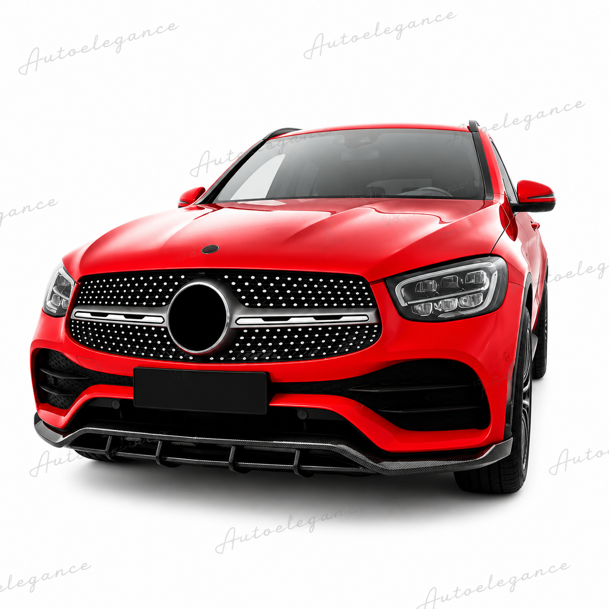 🔥ART.9930 SPLITTER IN FIBRA DI CARBONIO PER MERCEDES GLC GLC43 AMG LINE W253🔥