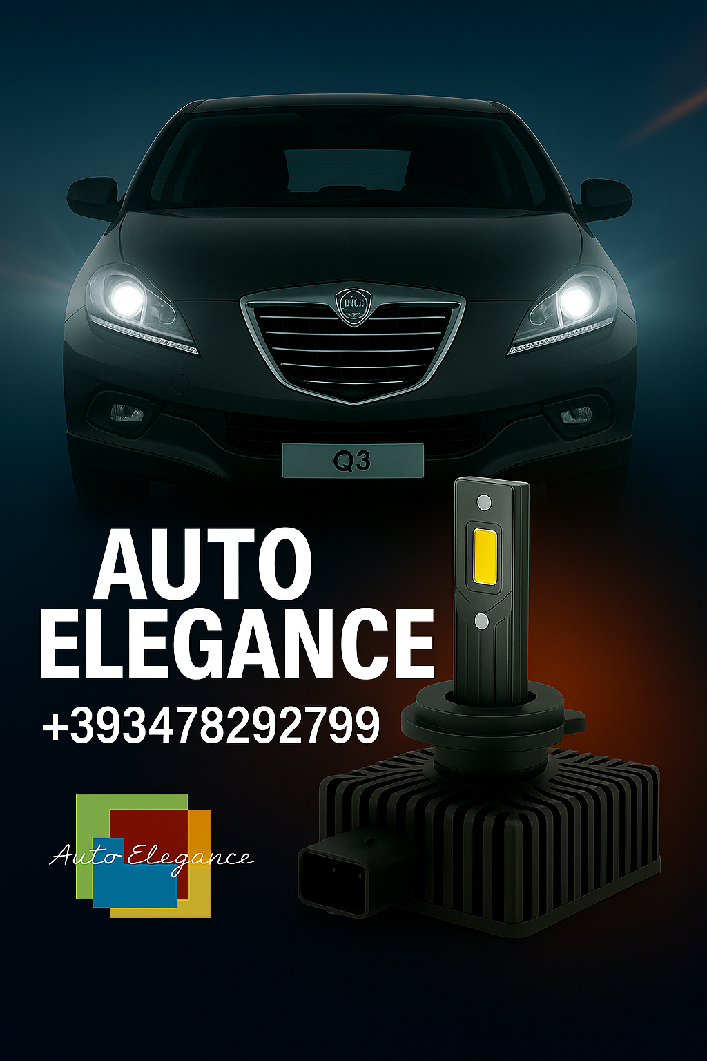 💕COPPIA LAMPADE D1S LED DA XENON A LED PER  LANCIA DELTA III💕