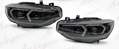 ART.10717 FARI ANTERIORI ADATTO PER BMW 4 F32 / F33 / F36 2013-2017 Look G80