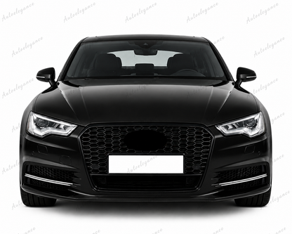🔥ART.0589 GRIGLIA ADATTO PER AUDI A6 4G C7 2012-2015 LOOK RS6 NERA🔥
