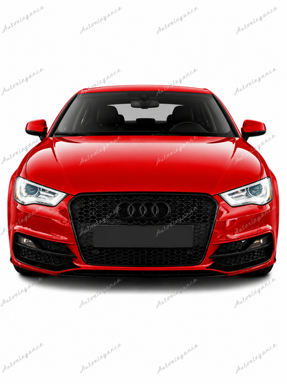 🔥ART.0581 GRIGLIA ADATTO PER AUDI A3 8V 2012-2016 LOOK RS3 NERO🔥