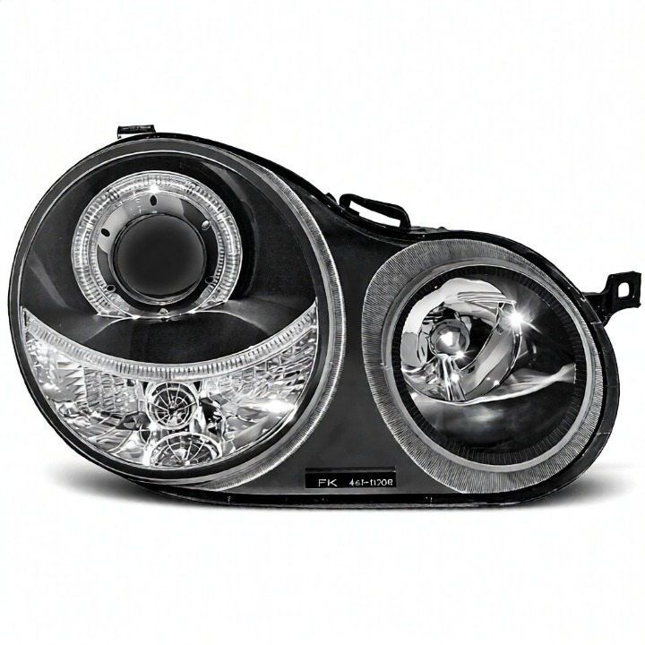 💫ART.6450 FARI OCCHI D'ANGELO NERI per VW POLO 9N 2001-2005💫