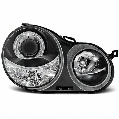 💫ART.6450 FARI OCCHI D'ANGELO NERI per VW POLO 9N 2001-2005💫