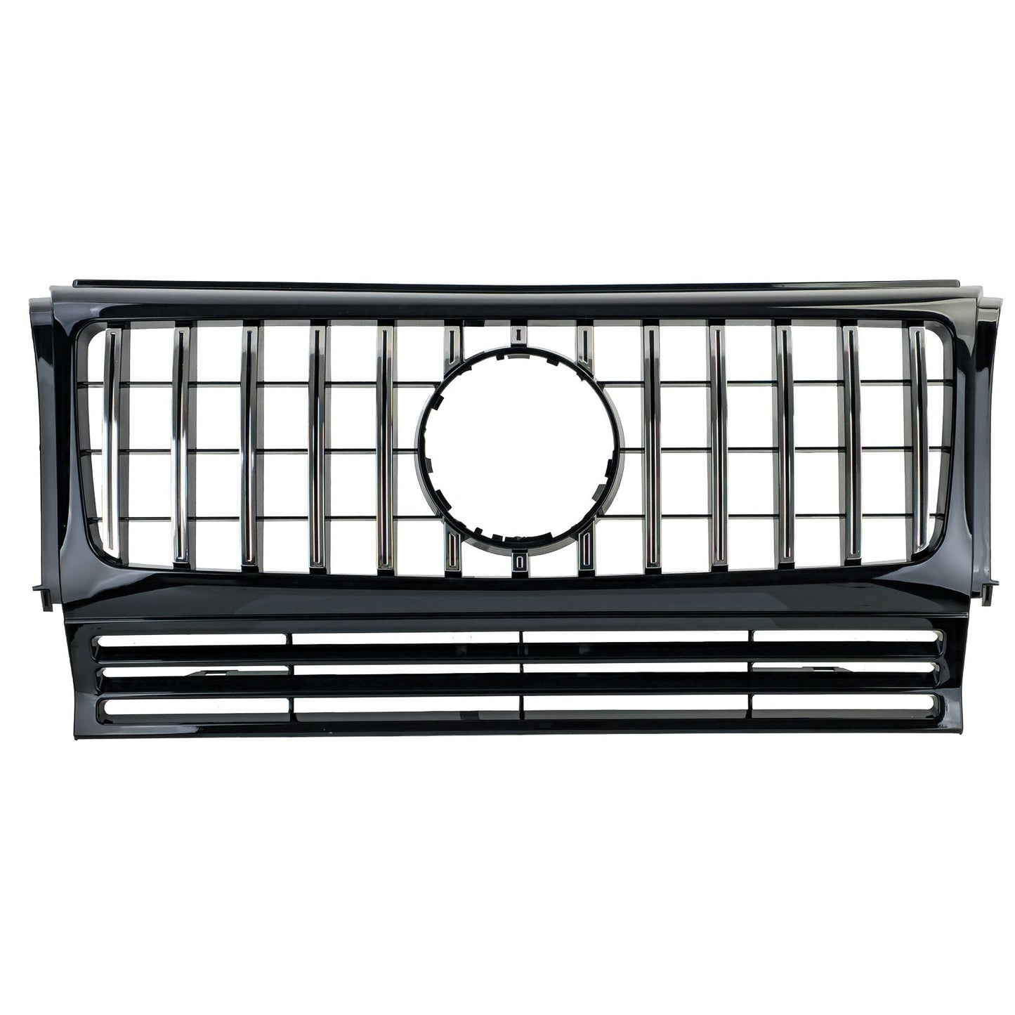 💫ART.4573 Griglia Radiatore Sportiva (Nera Cromata Lucida) per M.Benz G W463💫