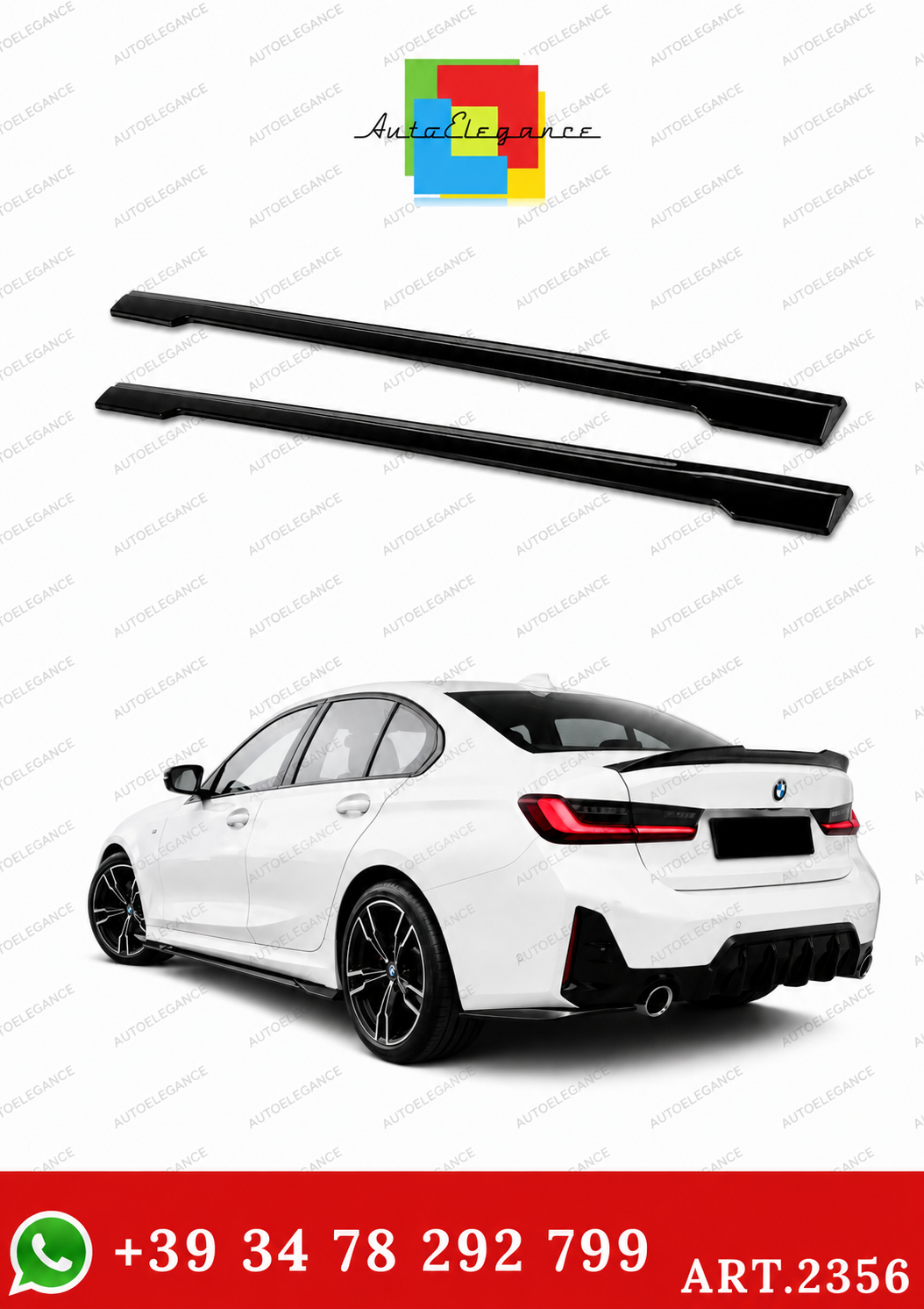 2356 ⭐Sotto Minigonne adatte per BMW Serie 3 G20/G21 M-Pack Facelift (2022+)⭐