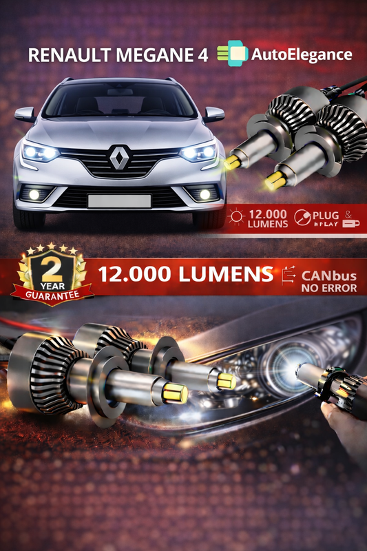 KIT LED Renault MEGANE 4 ANABAGLIANTI H7 CANBUS Bianco 6500K 360 gradi