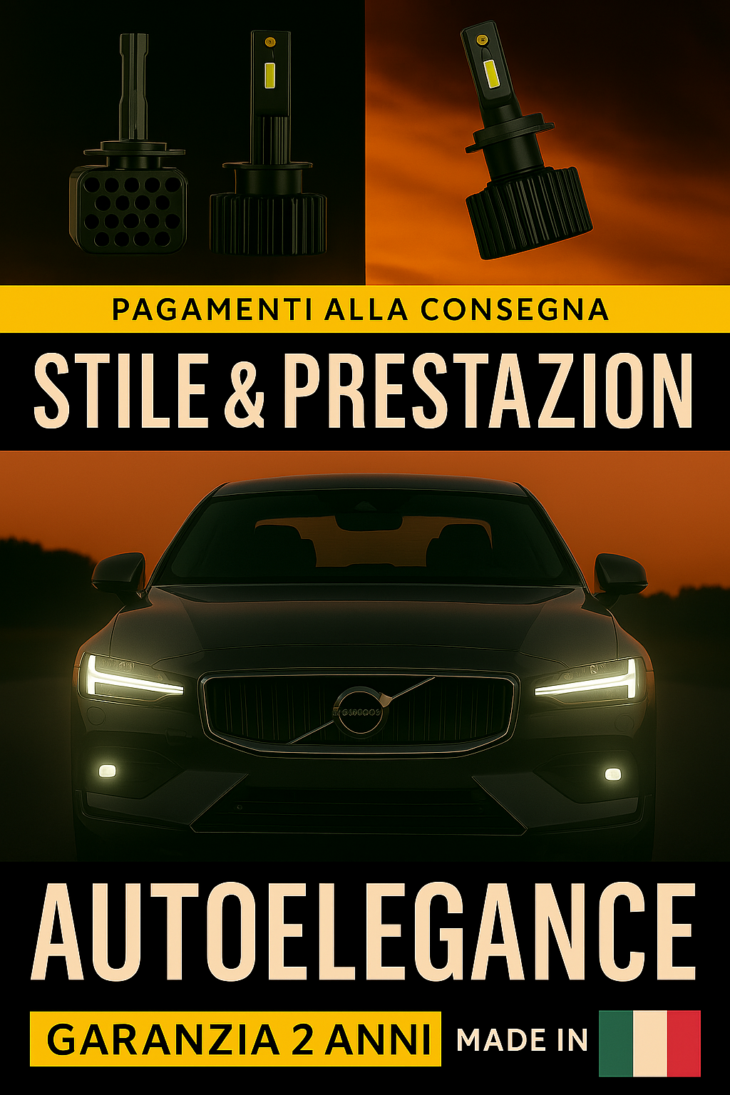 ❤️ LAMPADE ANABBAGLIANTI D3S KIT LED 6000K ADATTO PER  VOLVO S60❤️
