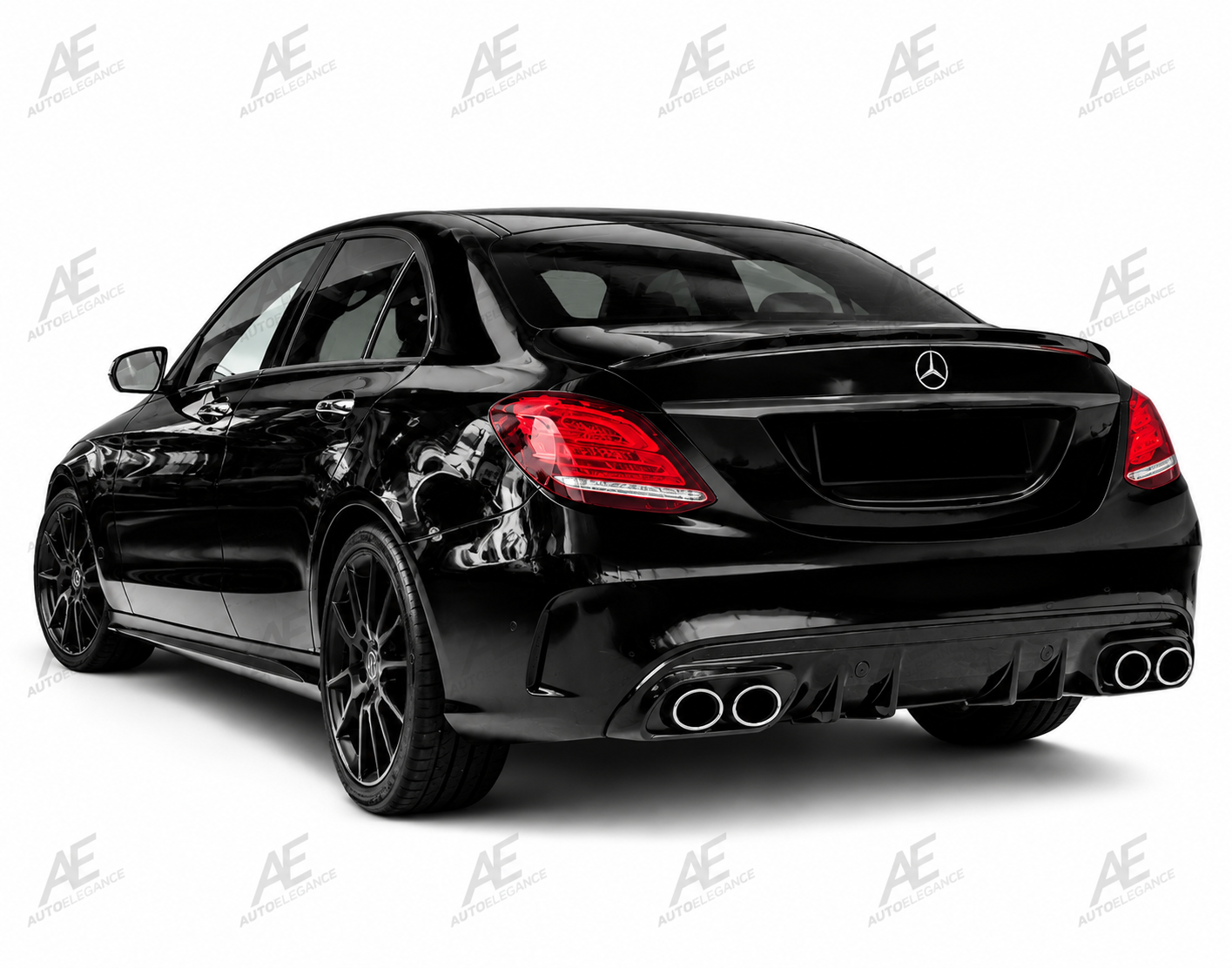 💕DIFFUSORI  MERCEDES CLASSE C W205   C43 NERO LUCIDO💕
