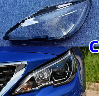 ART.7534  COVER FARI TRANSPARENT  Peugeot 308 308S  2014- 2018