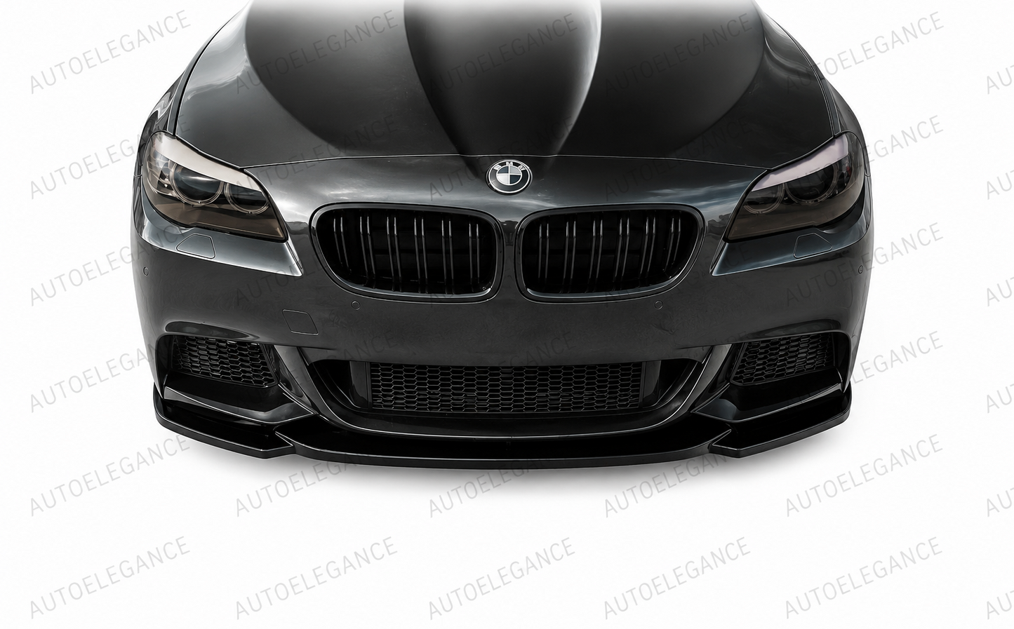 0890⭐FRONT BUMPER SPLITTER BMW 5 SERIES F10 F11 ABS GLOSSY BLACK MSP⭐ 
