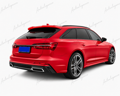 🔥ART.9886 SPOILER POSTERIORE STILE RS6 NERO LUCIDO PER AUDI A6 C8 AVANT 18-24🔥