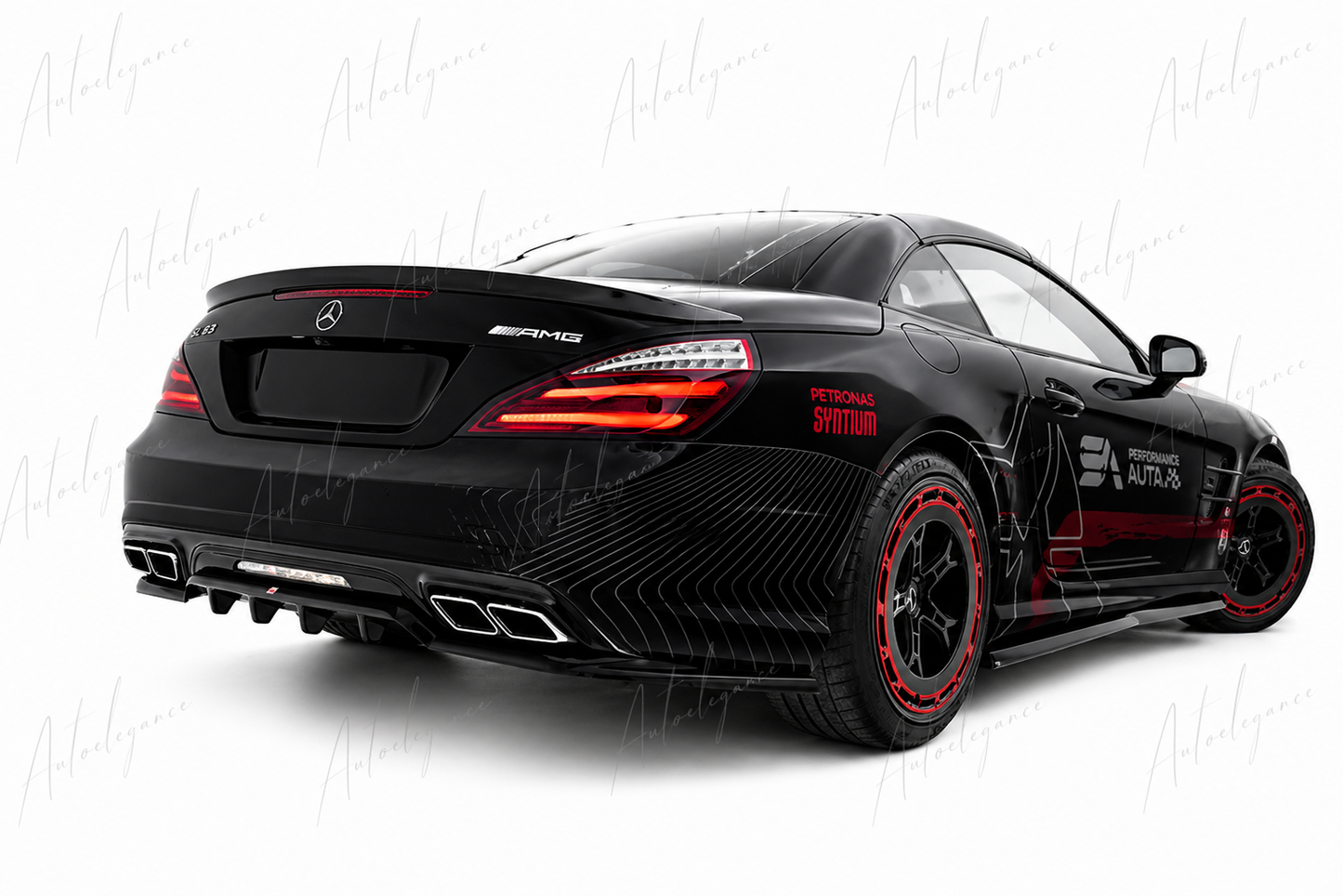 🔥ART.9693 SPLITTER POSTERIORE PER MERCEDES-BENZ SL 63 AMG R231🔥